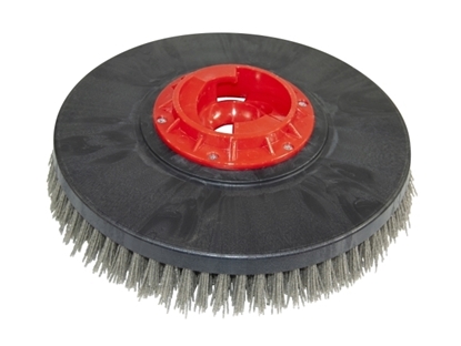 Afbeeldingen van Schrobborstel Nylon Grit 1,6 mm grijs K46 (TBU04932)