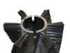 Afbeelding van Borstelwals Poly 0,5mm glad zwart 6x2 R. V bezet. (170062.340000.TAS)