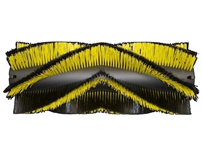 Afbeeldingen van Borstelwals Poly 0,5mm zwart / Ela 1,0mm geel (170062.340410S.TAS)