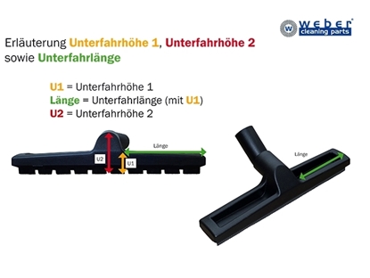 Afbeeldingen van Parketmondstuk MK 400 38mm met wieltjes (SAU01040)