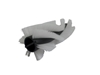 Afbeelding van Borstelwals Poly 0,7 wit (KW01346)