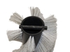 Afbeelding van Borstelwals Poly 0,7 wit/draad 0,4 (KW01347)