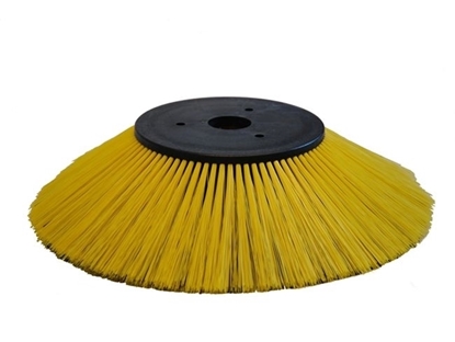 Afbeeldingen van Zijbezem Poly 0,9 glad zwart/ 0,4 glad geel (SBE01226)