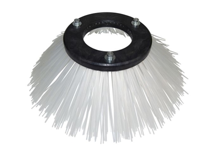 Afbeeldingen van Zijbezem Nylon 2x3 glad wit (SBE01054)