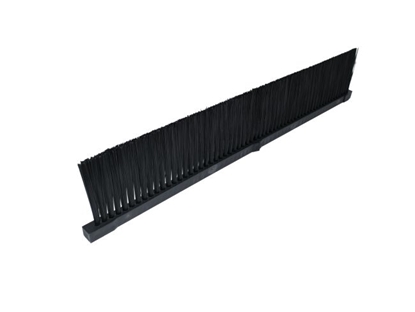 Afbeeldingen van Borstelstrip 470/70mm poly 0,4 glad zwart (KL00017)
