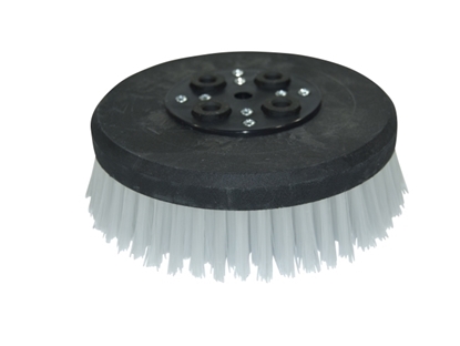 Afbeeldingen van Schrobborstel Nylon 0,8 glad wit (TBU02612)
