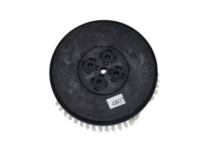 Afbeeldingen van Shamponeerborstel Nylon 0,3 glad wit (TBU02618)