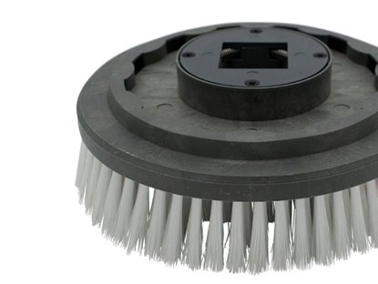 Afbeeldingen van Schrobborstel Nylon 0,4 glad wit (TBU07079)