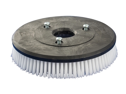 Afbeeldingen van Schrobborstel Poly 0,6 glad wit 280/305mm (TBU00625)